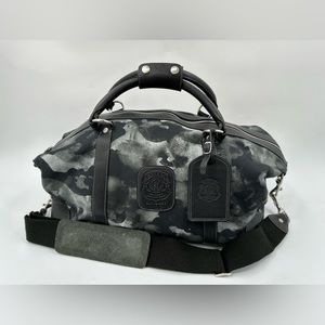 $1695 Mint Ghurka Cavalieri no-96 Gray Camo Travel Duffle Carry-on Luggage Bag